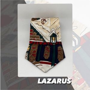 GUC Vintage Lazarus Christmas Motif Tie